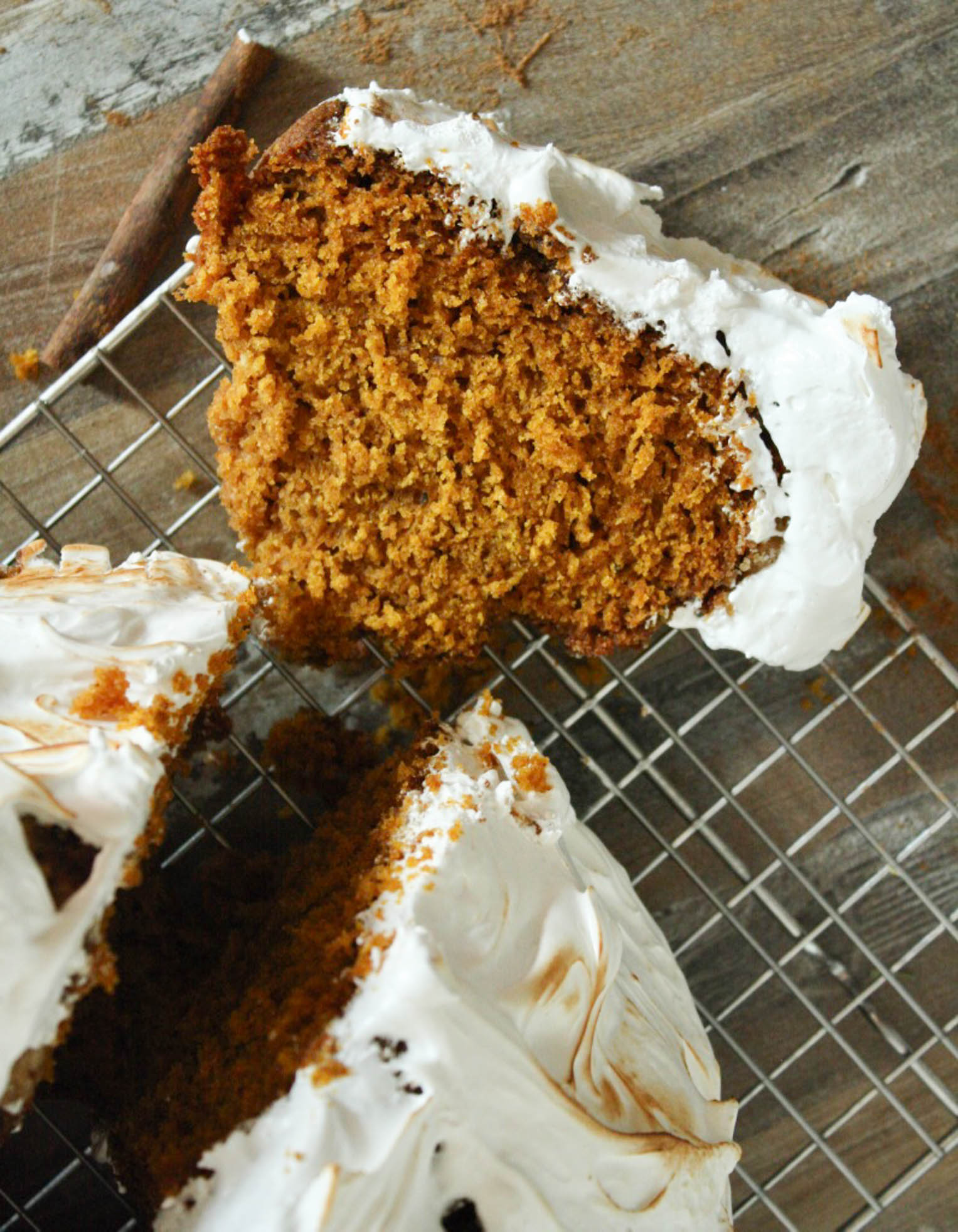 Pumpkin Spice Bundt Cake With Toasted Marshmallow Meringue Frosting ...