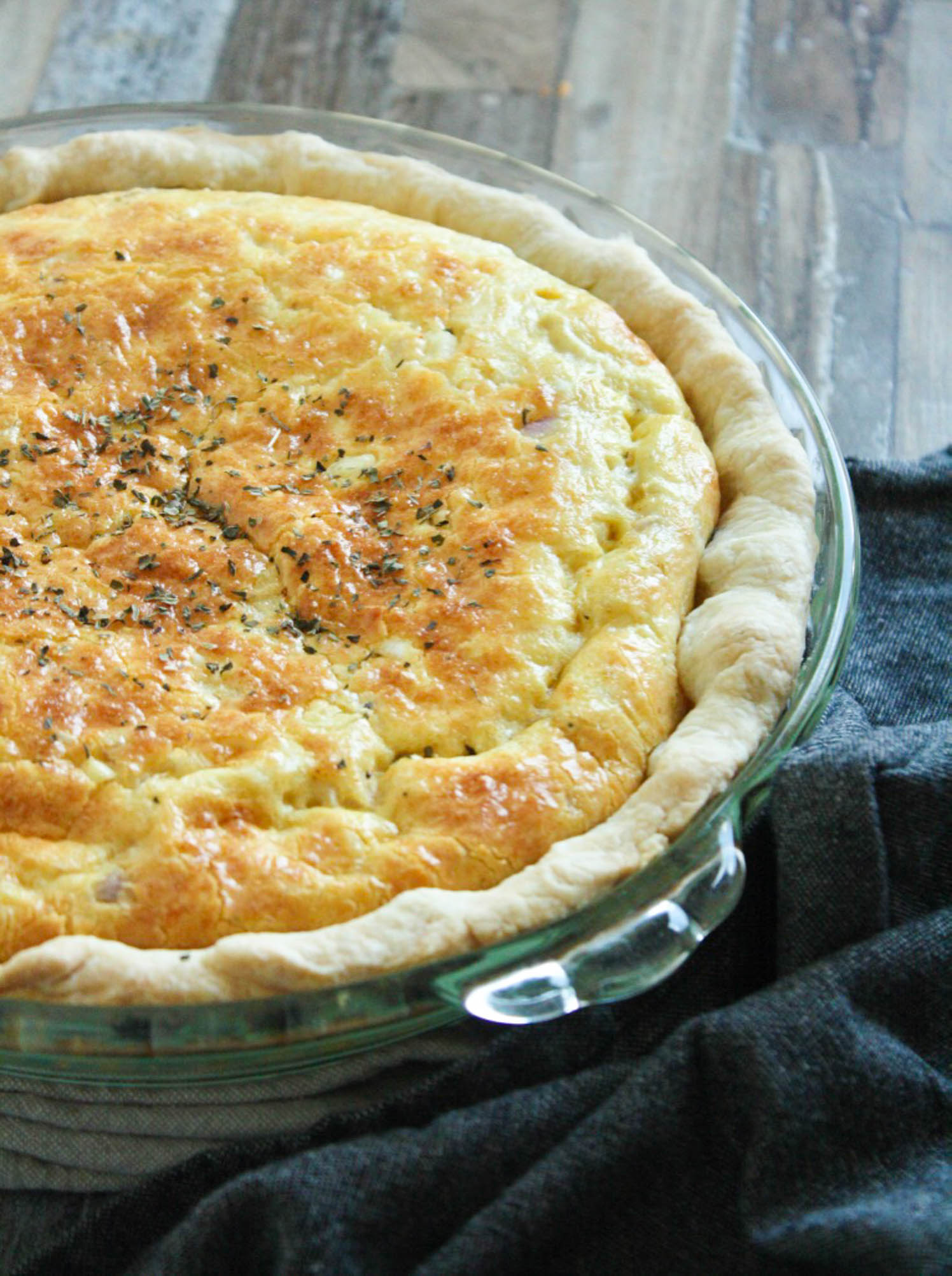 Three Cheese Quiche With Shallots And Flakey Buttery Crust - Butternut ...