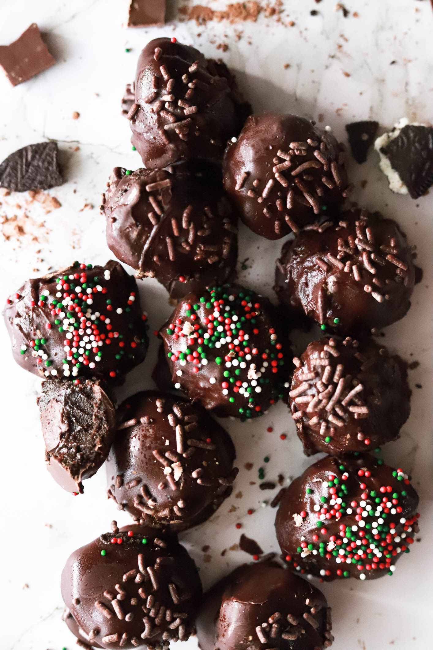 Dark Chocolate Oreo Truffles - Butternut and Sage