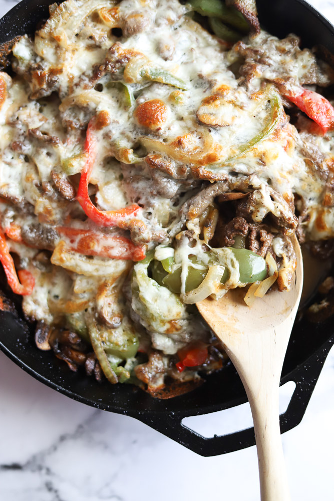 Philly Cheesesteak Skillet - Butternut and Sage