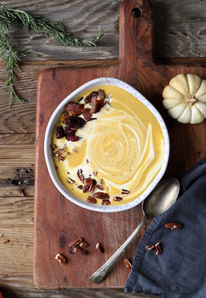 Maple Bourbon Cream Sweet Potato Bisque Butternut and Sage